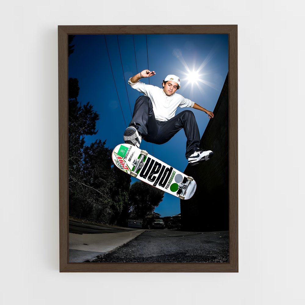 Poster Paul de style – affiche Skateboard (vue 5)